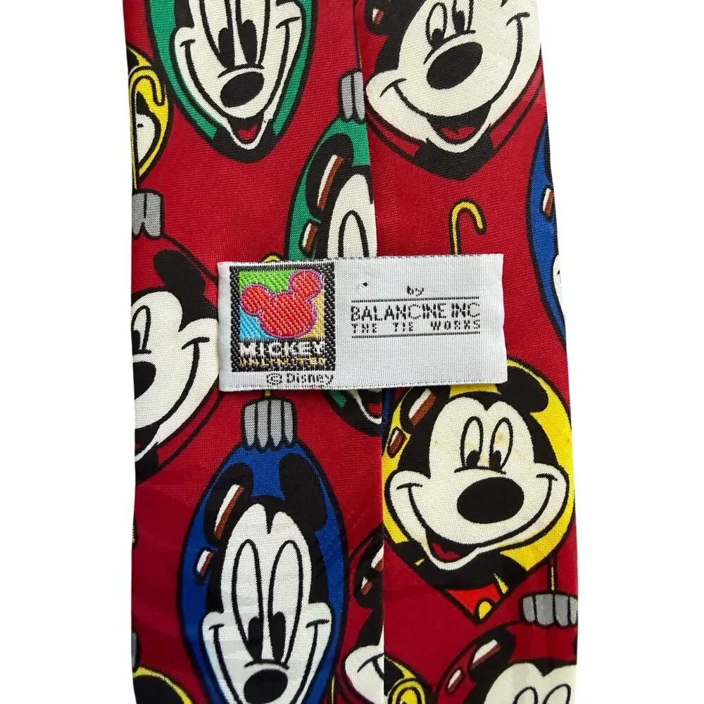 Vintage 90s Mickey Mouse Holiday Ornament Unlimited By Balancine Inc Mickey Tie